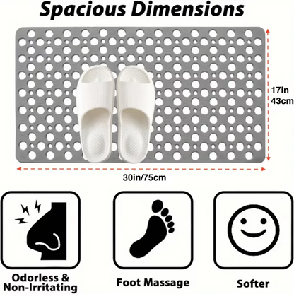 💧 Premium Anti Slip Shower Safety Mat with Strong Suction Cups - Make Every Shower Feel Safer 🚿