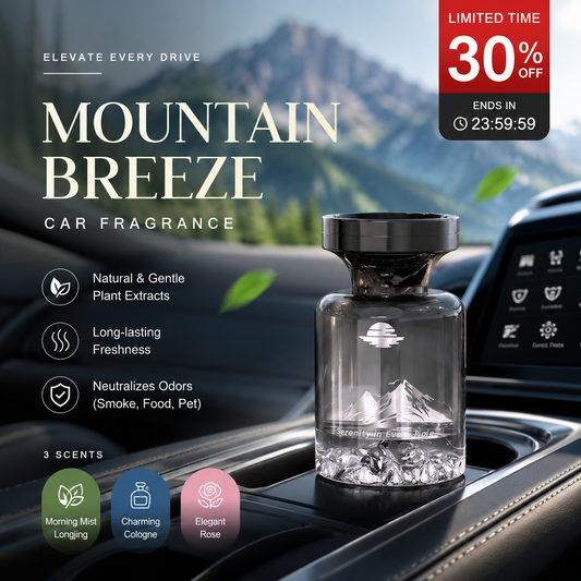 🥳2026 HOT SALE🥳🌿  Long-Lasting Car Air Freshener – Natural plant extracts, eliminates smoke & pet odours. Weeks of freshness. Mountain design. Breath easy! 💨✨