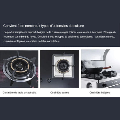 Energisparande filt till gasspis för hushållsbruk