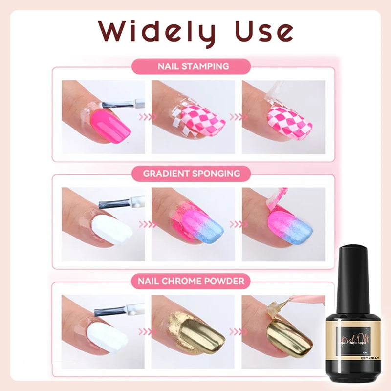 Peel-Off flytande nageltejp