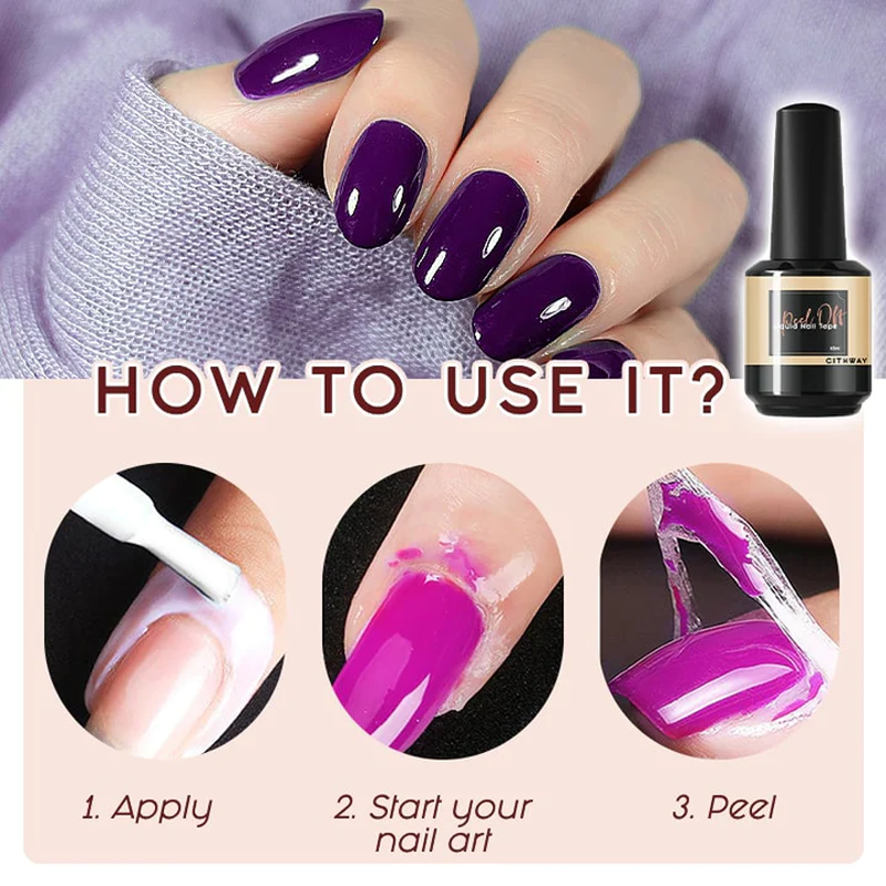 Peel-Off flytande nageltejp