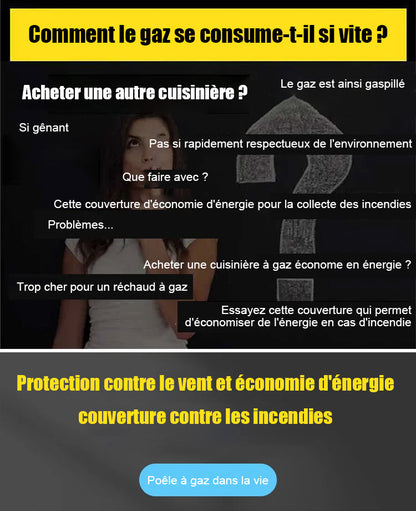 Energisparande filt till gasspis för hushållsbruk