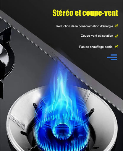 Energisparande filt till gasspis för hushållsbruk